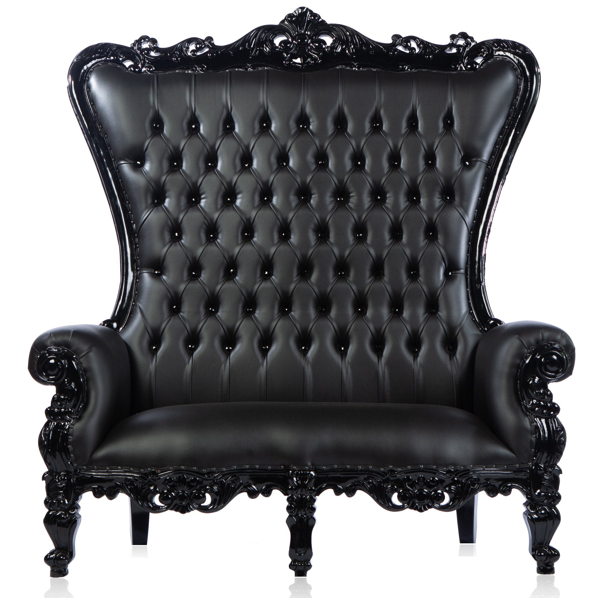 Black deals throne chair